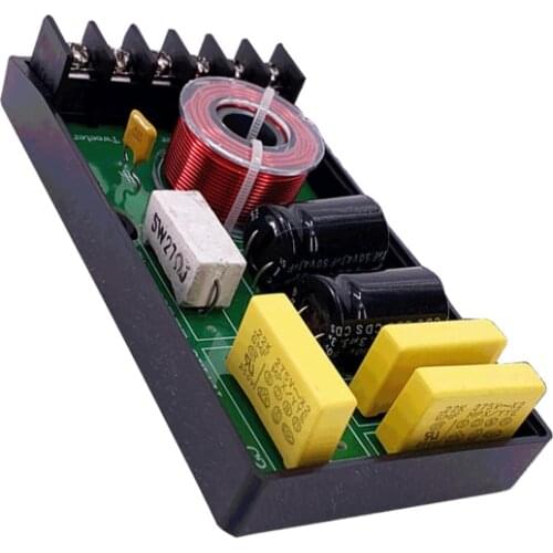 120W 2 Way HIFI Crossover Board tweeter Bass Frequency Divider ABS Cooling shell Speaker Filter Weld Free Terminal Car Audio DIY