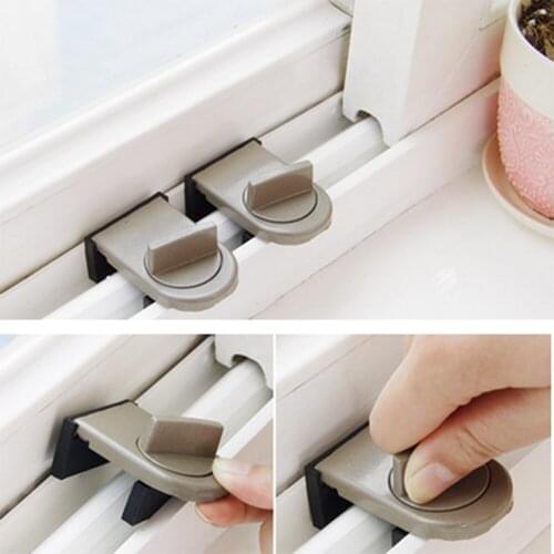 5PCS Sliding door and window child safety lock anti-theft lock push-pull plastic steel aluminum window stopper door window lock