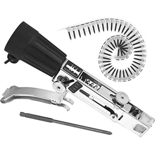 Chain Nail Adapter for Electric Drill Cordless Power Drill Attachment Auto-Feed Head & Chain for Electric Screwdriver