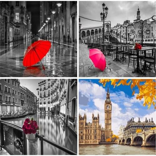 5D Diy Diamond Painting Streets 3D Diamond Embroidery Home Decoration Diamonds Needlework Europe Scenery Rialto Bridge