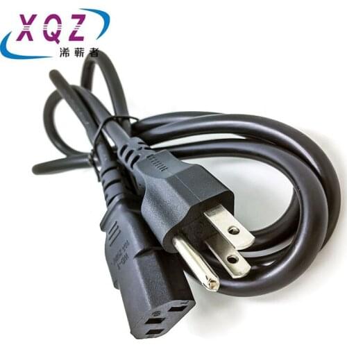 US power cord for desktop PC power cable 1.5M US plug for power adapter power supply extension cable ac power cord