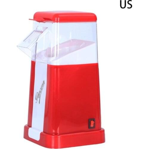 Automatic Popcorn Maker Machine US / EU Plug for Home Powerful Fat Free Quick Preparation Household Kitchen Appliances