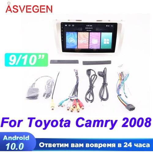 9/10" Android 10 Car Radio Player For Toyata Camry 2008 With Rom 1G 16G Multimedia Navigation Audio HeadUnit Stereo