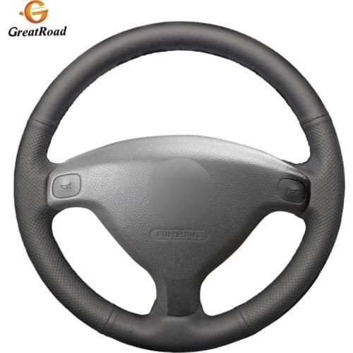 BlackPU Artificial Leather Car Steering Wheel Cover for Opel Zafira A 1999-2005 Buick Sail Opel Astra G H 1998-2007 Wheel Cover