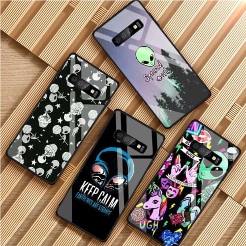 Aliens black Soft phone Case For Samsung S20 S10 S9 S8 S7 edge Plus Lite For Note 8 9 10 A6 A7 A8 A9 2018 Cover
