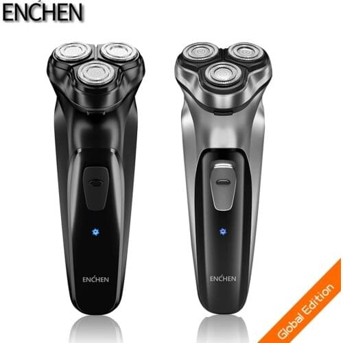 Enchen Blackstone Electric Shavers Shaving Machine Beard Razors 3D Triple Blades Hair Trimmer Rechargeable For Mens Face