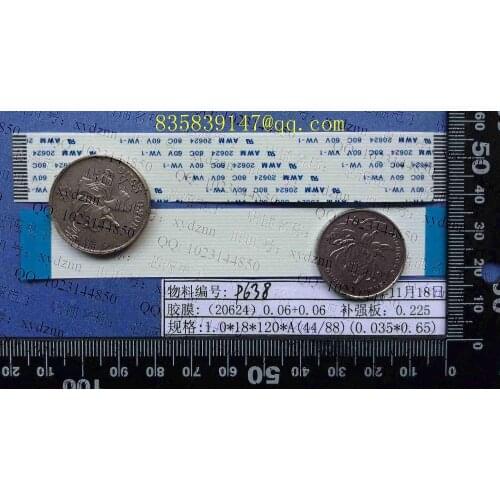 FFC cable 1.0 pitch-18pin-120mm-A same direction flexible flat cable ROHS customization is available