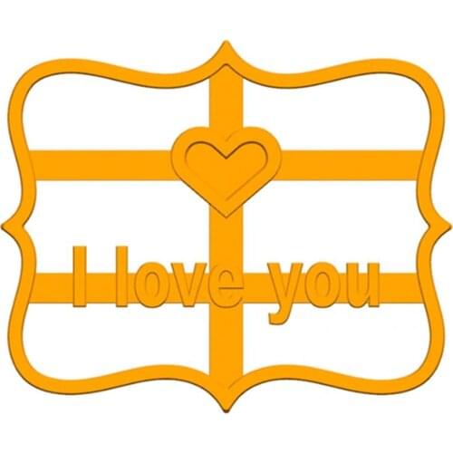 Hollow-out Great Letters Design Cookie Molds Plastic Cookie Cutter Widely Applied for Home