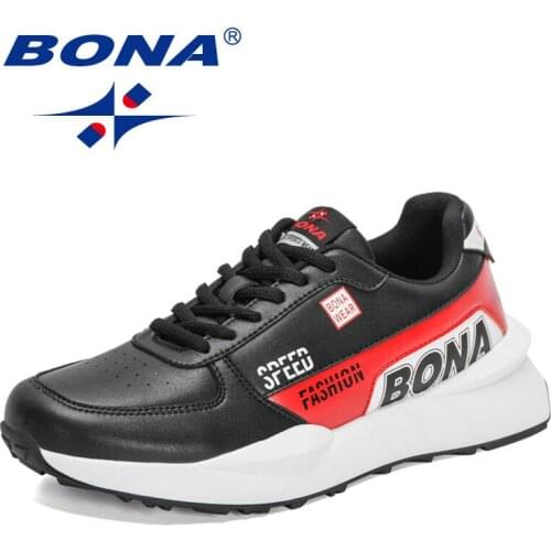 BONA 2021 New Designers Non-slip Comfort Casual Shoes Men Trendy Sneakers Man Leisure Footwear Luxury Brand Zapatillas Hombre
