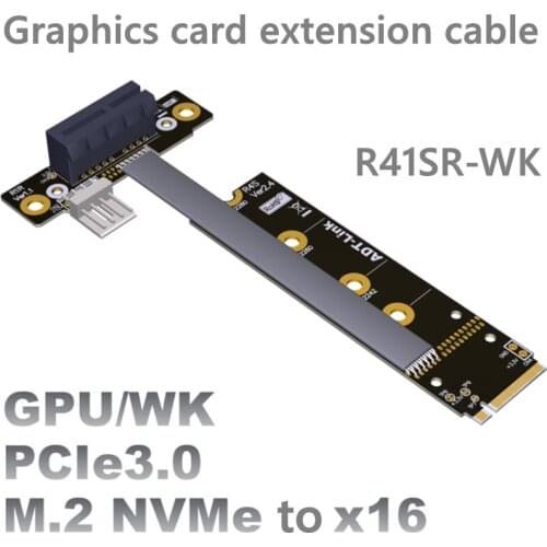 M.2 NVMe to x1 PCIe extension cables for BTC mining ,PCIe x1 BTC mining GPU PCI-E extension cable M2