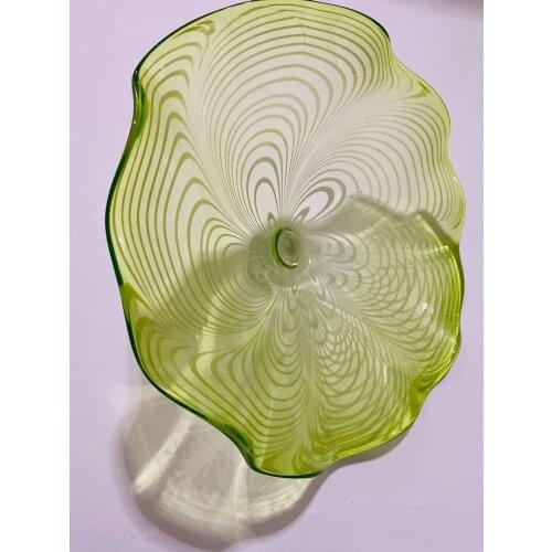 Fashion Murano Glass Decorative Plates for Wall Hanging Wholesale Modern Art Glass Decoration Pieces