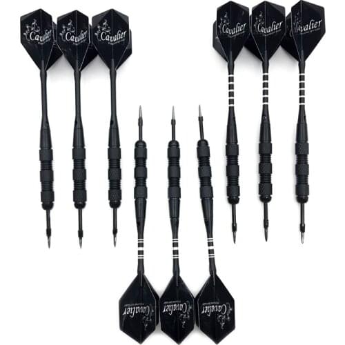 New Darts Accessories 3Pcs/set High-quality Nickel Plated Iron 18g Steel Tip Darts Black Alumium Alloy Shaft Flight Dardos Dart