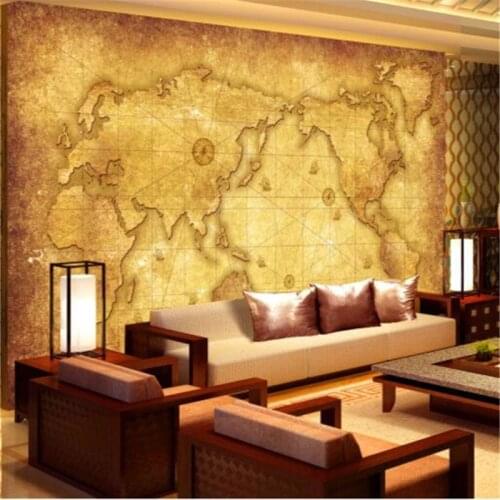 Wellyu papier peint wallpaper for walls 3 d Custom wallpaper World map chart wall papers home decor papel parede tapety