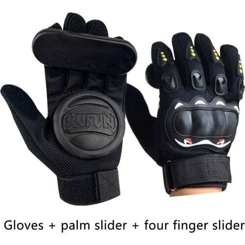 Unisex Skateboard Gloves with Sliders Standard Long Board Road Downhill Brake Slide Gloves New Fashion 2021