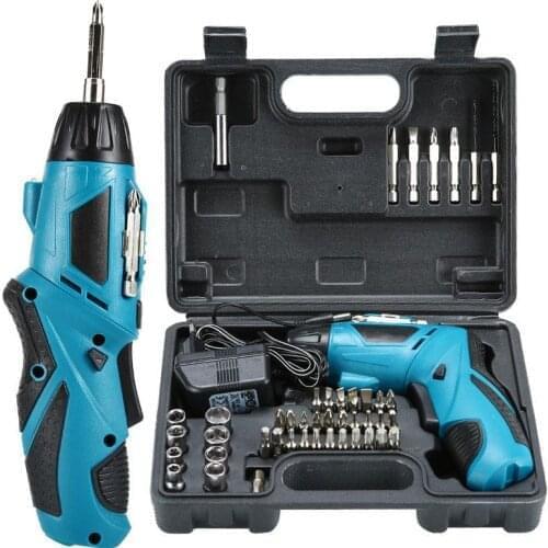 Electric Cordless Drill Driver Kit Cordless Screwdriver Mini Wireless Power Driver DC Lithium-Ion Battery