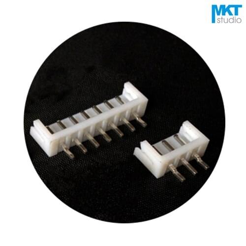 100Pcs EH 2.54mm Pitch EH2.54 Straight Pin Male Box Header Wafer 6P 7P 8P 9P