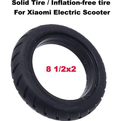 Xiaomi Electric Scooter Tires 8 1/2x2 Tubeless Wheel Tyres Solid Tyre Inflation Free for Xiaomi Electric Scooter Tyre Accessory