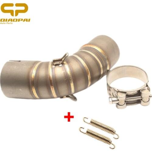 Motorcycle Exhaust Slip on Middle Tube Link Pipe Connector Stainless Steel For Honda 1000R CB1000R 2008-2016 Moto Accesories