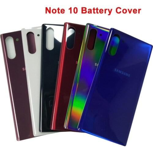 Glass Cover For SAMSUNG Galaxy Note 10 Back Battery Cover Housing Cover For Samsung Galaxy Note10 Door Rear Case Replacement