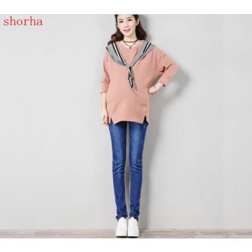 Keep warm Elastic Waist Maternity Jeans Pants For Pregnancy Clothes For Pregnant Women Legging Maternity winter long jeans pants