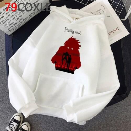 Death Note hoodies women graphic anime female pullover sweatshirts hip hop graphic