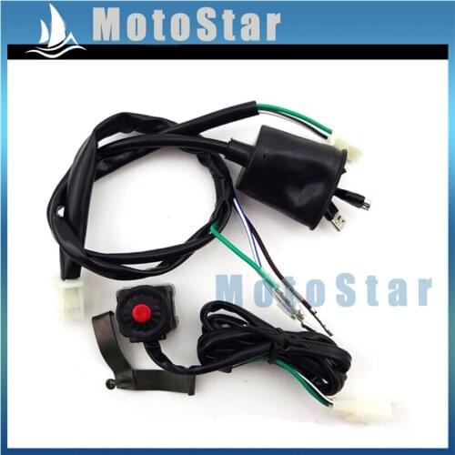 Wiring Loom Harness + Kill Stop Switch For Chinese 50cc 70cc 90cc 110cc 125cc 140cc 150cc 160cc Pit Dirt Bike Motocross