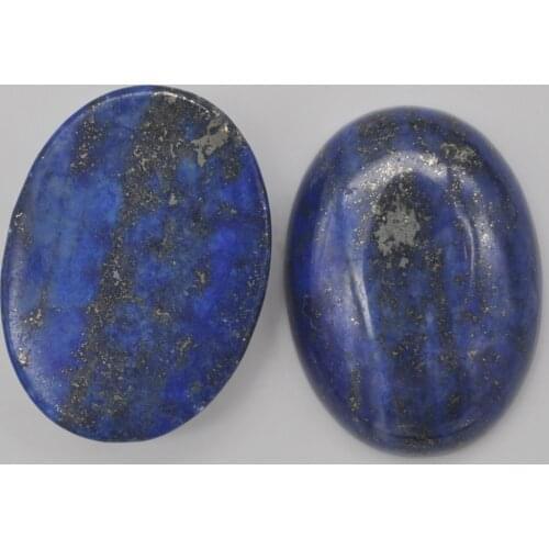 25x18MM Lapis Stone Oval Cabochon Jewelry Making (2pcs/lot) H250