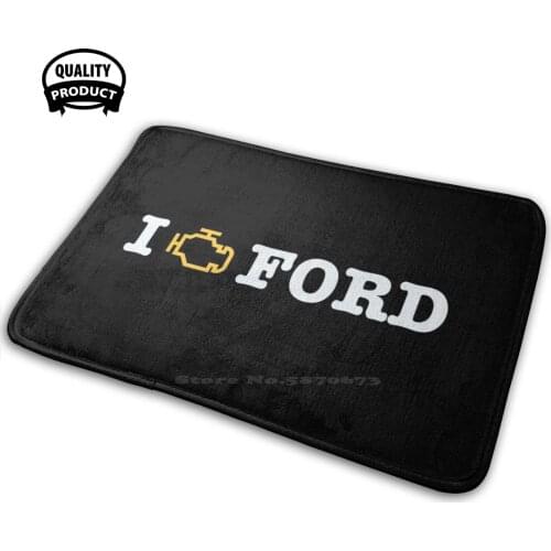 I Love Ford (Black) 3D Household Goods Mat Rug Carpet Cushion Style Idea Case Simple Cup Cool White Fan Engine Broken Car Lover