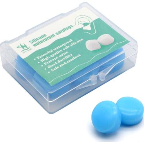 6Pcs/BOX Anti-Noise Silicone Earplugs Soft Swimming Sleep Earplug Travel Noise Reduction Hearing Protection Showering Waterproof