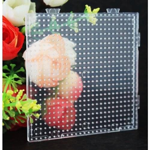 Free shipping small square 2.6mm pegboards for hama beads perler beads DIY educational child toys