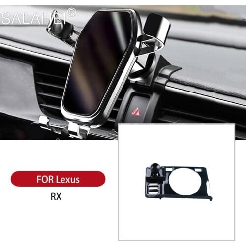 Phone Holder For LEXUS RX 450hL 2020 Cell Dashboard Air Vent Stand Clip Mount High Quality GPS Navigation 360 Degree Rotation