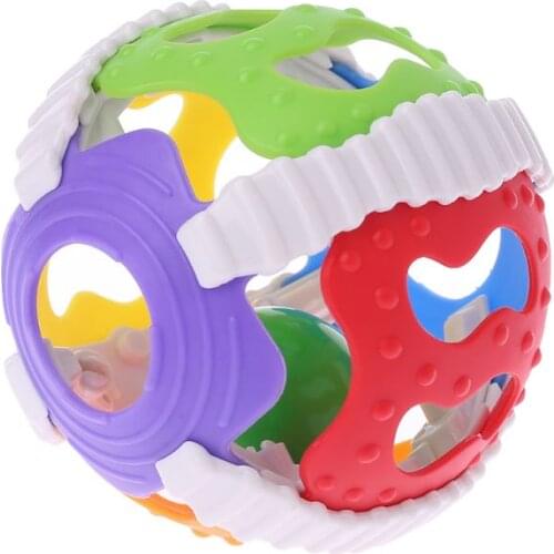 Baby Hand Bell Toy Rattles Sway Sound Grasp Ball Finger Activity Educational Toy