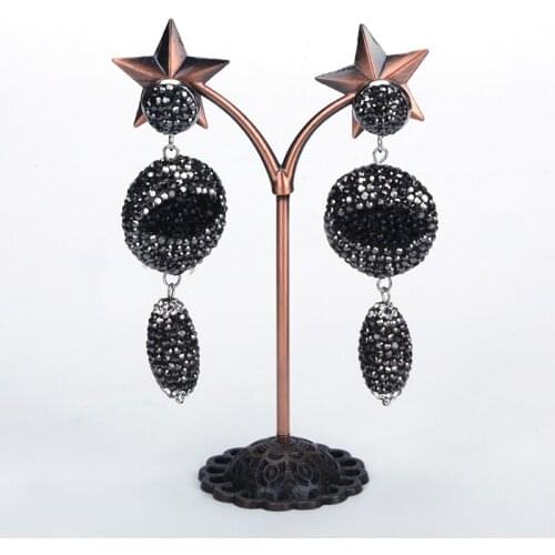 Hotsale Charm Rhinestone Dangle Earrings for Women New Design Wholesale Good Quality New Arrival Charm Jewelry Bijoux