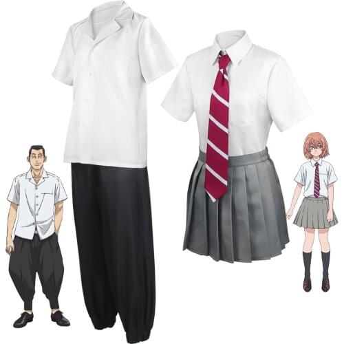 Hanagaki Takemichi Manjiro Sano Costume Tokyo Revengers Suit Shool Uniform for Male Female anime Cosplay Outfits Set