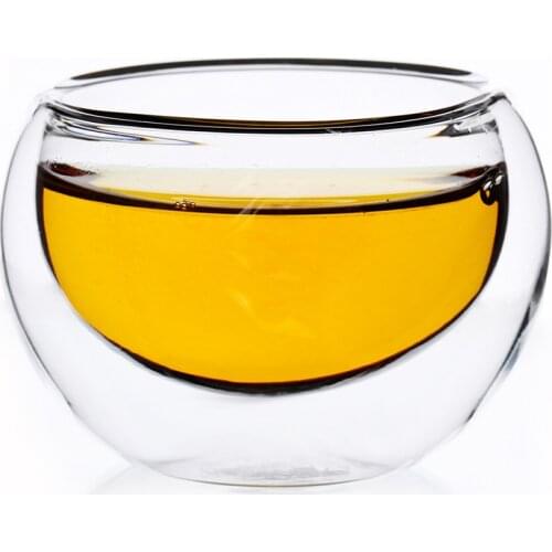 Coffee Mugs Glass Cup Kungfu Tea Cups Coffee Pots Bar Tool Clear Double Wall Layer Handmade