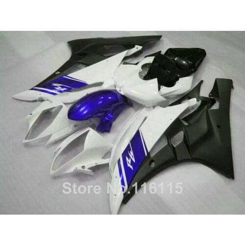 Lowest price fairing kit for YAMAHA YZF R6 2006 2007 white black blue fairings YZF-R6 06 07 Injection molding NB083