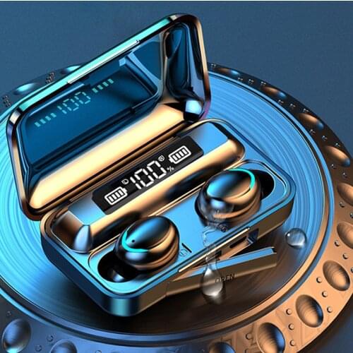 2020 Hot Selling TWS F9 Bluetooth 5.0 Wireless Ear Phones Audifonos Waterproof Earphone 8D Studio HIFI LED Fone Earphones