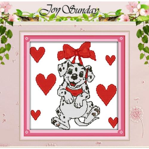Lovely dog Patterns Counted Cross Stitch 11CT 14CT Cross Stitch Set Wholesale animals Cross-stitch Kit Embroidery Needlework