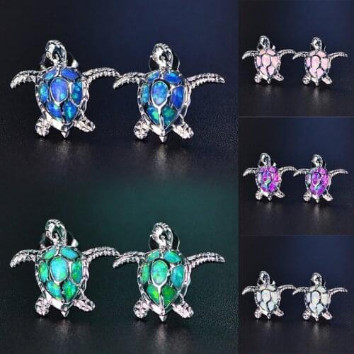 Fashion Cute Sea Turtle Stud Earring Classic Lovey Animal Ear Stud For Women Girls Best Gift Jewelry