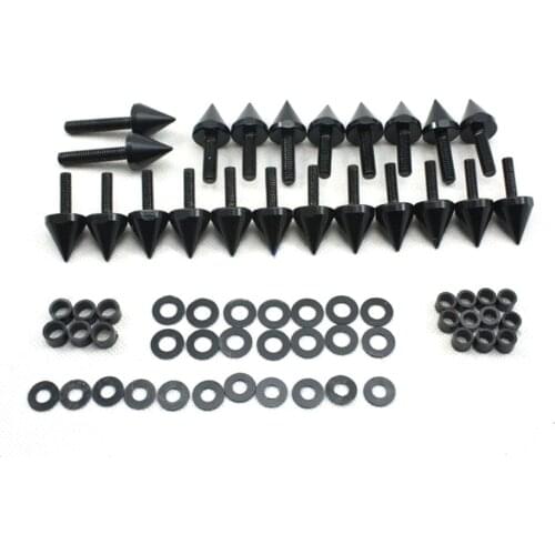Motorcycle ABS Fairing Spike Screw Bolts Kit For 03-06 Kawasak Ninja ZX-6R ZX636 ZX6RR 2003 2004 2005 2006 Aluminum Accessories
