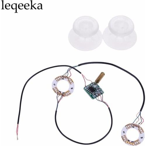 100 pieces /lot New Transparent Analog Thumbsticks Thumb Stick Led Light For Sony PS4 XBOX ONE Dual Shock 4 Controller
