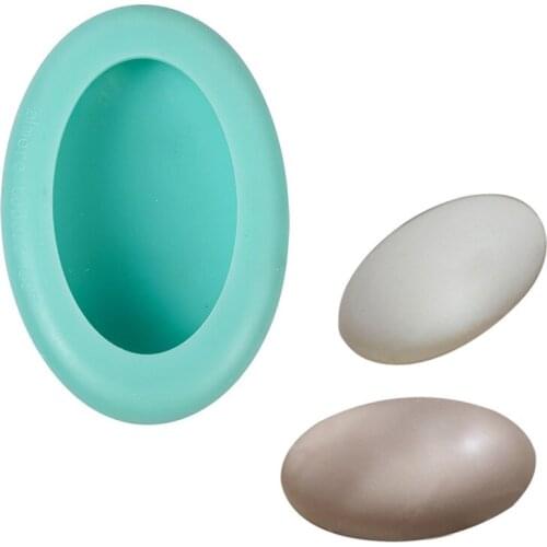 Oval Handmade Soap Mold DIY Egg Candle Molds Chocolate Fondant Cake Baking Mould Soap Making Tools Cake Decoration