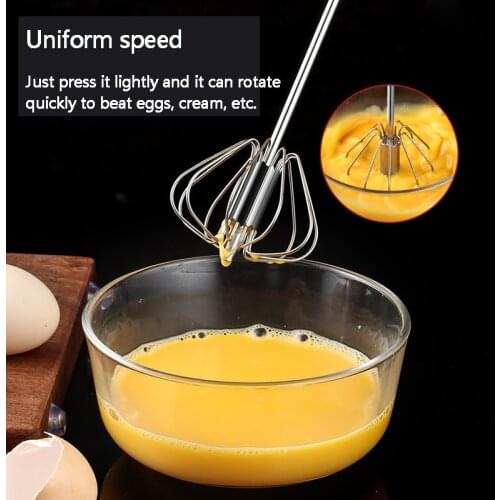Manual spin stainless steel egg-whisk Egg beater Foam generator Cooking tool agitator Kitchen accessories baking tools