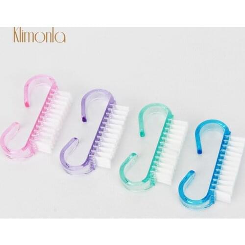 10Pcs/Bag Cleaning Colorful Gel Acrylic Nail Brush Pedicure Soft Remove Dust Pink/Blue/Purple/Green Nail Care Accessory Tool
