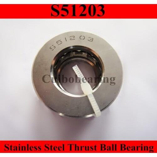 S51203 stainless steel thrust ball bearing 17x35x12mm 17*35*12mm