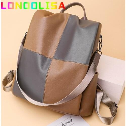Waterproof Women High Quality Oxford 3 In 1 Backpack U Shape Anti-theft Bookbag College Wind Lady Large Capacity Handle Bagpack