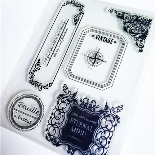 11*16cm Lace icon Transparent Clear Stamps / Silicone Seals Roller Stamp for DIY scrapbooking photo album/Card Making