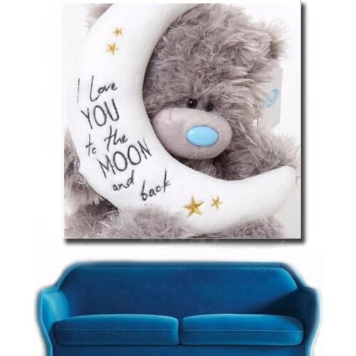 New arrive diy embroidery diamonds painting 16 styles Teddy bear cartoon bears 3D cross stitch kits child room decors