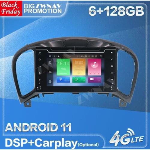 Carplay Android 11 Radio Receiver For Infiniti ESQ NIssan Juke 2011-2017 Car GPS Multimedia Audio Stereo Video Player Head Unit