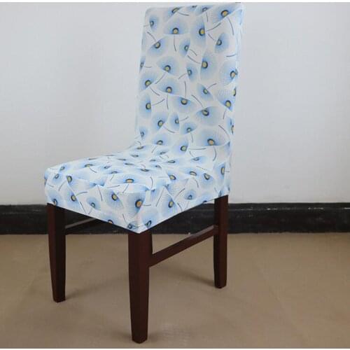 Leaves Print Stretch Feet Chair covers,Simple Dining Chair,Nest Back Hotel Hotel Chair Cover,spandex dust protective covers